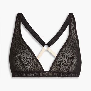 STELLA MCCARTNEY Logo Print Mesh Triangle Bra - Women’s Size Small - New